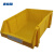 康格雅 组合式物料盒 加厚塑料零件盒 斜口螺丝收纳盒工具盒 450*300*180mm黄色