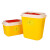 标燕 （十件起购） 【方形3L】黄色塑料垃圾桶方形一次性 医疗利器盒 锐器桶BYLJT-6