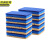 京洲实邦【蓝色方形10片装厚度2.5cm】木浆清洁海绵擦JZSB-9893B