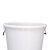 海斯迪克 HK-370 加厚塑料圆桶水桶 大容量酒店厨房垃圾桶 白色带盖60L