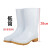 白色雨鞋耐油耐酸碱卫生靴牛筋底水鞋防滑白色工作雨鞋     3天 低筒雨鞋 43