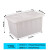 塑料水箱50到160K塑料箱带盖子加厚长方形收纳整理塑料储物周转箱 白加盖子120K外尺寸:700*500*390mm