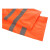 赫思迪格 环卫雨衣套装 分体式劳保警示安全交通施工雨衣 兰格橙170/L HGJ-1444