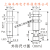 上海木西 M12*50 光电开关 漫反射型 对射型 接近开关 传感器 常开加常闭 对射型插件式  5m PNP