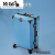 酷奇袋鼠新款行李箱男大容量大号铝框行李箱铝合金拉箱手拉箱男旅 冰蓝色豪华铆钉加固款 22英寸