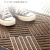 兰诗 WSD2205 商用丙纶橡胶地垫耐磨耐蹭地毯室外防滑菱形拼纹脚垫 深灰色90*150cm