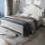 一木  实木床 主卧床 美式 白色双人床 卧室大床 公主床 欧式 箱体床+床头柜*1+格林床垫 1.5*2米