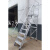 定制适用铝合金梯子  移动平台梯 户外梯 登高梯 踏步梯 跨线梯可 ZWLAP-H50(5.0米)