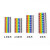 稳斯坦  卡扣式彩色数字号码管 电线网线数字编号标签卡扣线标套管 6平方彩色数字0-9各一条(1套) WJL124