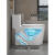 法恩莎（FAENZA）家用卫浴黑白色马桶坐便器虹吸式抽水全国十大品牌小户型新型普通 F款白色款5.5管径-3孔虹吸 400mm