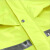 三层复合面料反光雨衣雨裤套装交通路政骑行荧光黄分体式雨衣 荧光黄绿上衣+黑裤子 M