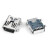 模钜 MINI-USB母座 迷你USB插座	MINIUSB母座贴片长体铜（10个）单位:包