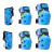 iosn儿童护具套装儿童头盔溜冰鞋护膝轮滑板海龟护具平衡自行车俱乐部 蓝色海龟护具 均码(适合25-65斤)