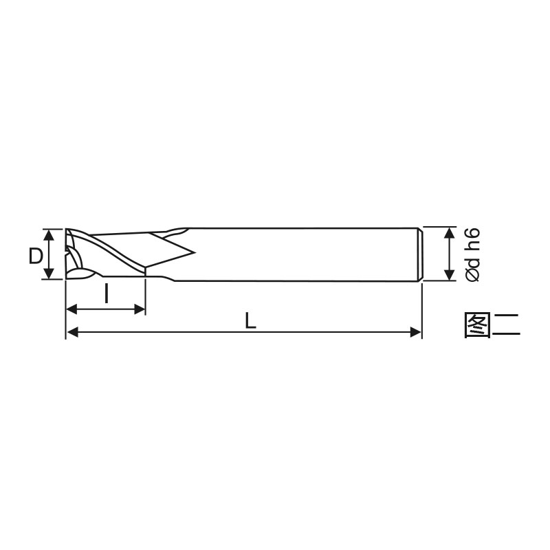 刃天行立铣刀TGM2100-075S10 通用加工2刃 平底铣刀 台湾生产  订制品