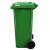 兰诗LAUTEE 户外大号垃圾桶 YY-120A 厨余垃圾 120L新国标带盖绿色大号物业环卫分类桶