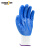 好员工N301 13针涤纶丝蓝色丁腈涂掌耐磨胶线手套劳保手套 白涤纶蓝丁腈（1双） 均码