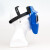 电焊面罩自动变光变色氩弧焊焊工头戴式面卓太阳能全自动 蓝色自动变光+10片保护片