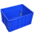 塑料运输周转箱带盖封闭箱加厚长方形大号收纳整理筐工具盒洁具盒 18套洁具盒【52.5*36*23cm 蓝色