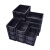 周转箱黑色塑料静电胶框箱物料盒托盘带盖分格隔板刀卡 600500260