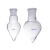 棕色梨形烧瓶 玻璃鸡心瓶 加厚耐高温尖底展示瓶白色标准磨口旋蒸 透明250ml24*29#