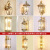 FAST FOX全铜新中式壁灯客厅背景墙灯现代中式卧室床头灯全铜中国风书房壁 白色 L990-1直径22高39