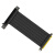 PCI-E 3.0 4.0 x16 显卡延长线 支持3060满算力高速转接线 180度黑色插槽(黑色升级版) PCI-E 3.0 0.4m