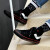 普尼（PONY）经典春季Shooter休闲女高帮校园韩版帆布鞋91W1SH09 黑色 36