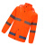 苏识 FX003户外交通执勤反光雨衣裤套装 分体双层加厚骑行防水（165-190）橘色