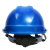 诺瑞斯安ABS工地安全帽V型透气头盔国标防砸劳保头盔施工监理定制logo印字 蓝色