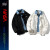 NASA LIKE官方男装假两件外套男春秋季时尚休闲外套个性舒适青少年翻领夹克 白色 M（建议94-110斤)