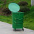 地球卫士 360L铁桶（颜色备注）大号带轮环卫户外挂车铁皮垃圾桶小区物业户外方形铁质垃圾箱