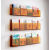 IGIFTFIRE定制创意墙上置物架透明亚克力书架免打孔杂志架绘本架挂墙展示壁 活力橙色[备注或联系客服]