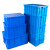 海斯迪克 HK-843 加厚周转箱 大号收纳物流塑料零件盒元件盒物料箱 M6蓝650*430*260