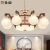 长裕现代简约新中式吊灯大气客厅灯创意全铜实木灯具中国风客厅主灯