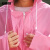 安赛瑞 EVA长款带帽雨衣 一衣三穿 学生骑行防汛应急雨披 粉色 M 3F00295