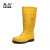 莱尔 R-2-19  防砸防刺穿耐酸碱耐磨防滑安全靴雨靴防护靴 黄色 39码