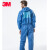3M4532+蓝色防护服 带帽连体防护服 有限次使用  防尘服 M