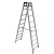 稳耐梯子3米铝合金人字梯折叠单侧登高梯子通信爬梯 210CN