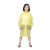 钢米 防暴雨随身携带轻便EVA非一次性连体雨衣 学生雨衣束口粉色（10件)3540411