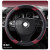 迪彦适用于北京现代瑞纳悦动朗动x35名图x25方向盘套皮革新款四季通用 撞色款方向盘套黑红色