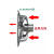 金羚（JINLING）工业方排气扇厨房排风扇方型强力抽风机通风换气扇工业换气扇 14寸安装尺寸338x338mm/65w