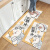 厨房专用地垫防水防滑防油垫子可擦免洗地毯加厚耐脏脚 干饭啦 组合装[45x150cm+45x150cm
