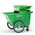 手推垃圾车400升环卫大容量带轮户外大号垃圾桶保洁清运车清洁车 400升绿色(无盖)