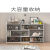 韩国品质落地书架储物置物架柜矮柜实木柜收纳架多层格子书柜可伸 浅灰60-120内自由伸缩