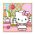 承琉HelloKitty凯蒂猫数字油画diy儿童卡通动漫手工填色房间装饰挂画 米白色 S203306 30x30厘米（diy自己涂色）
