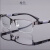 定制适用于电焊眼镜焊工专用眼镜男防蓝光辐射半框平光镜 防蓝光时尚枪色高清无度数