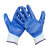 瑞珂韦尔（Rockwell）NL1002量贩装 劳保手套白尼龙蓝丁腈涂层涂掌耐油耐磨防护手套维修装卸手套8寸 12双装
