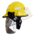 江波 3C认证消防头盔 韩式防护头盔14款消防员灭火防护头盔(显眼黄)