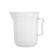 疆迎 刻度杯塑料量杯 带把塑料烧杯 实验室容量杯 测量计量杯 2000ml(1个装）
