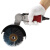 气动菠萝蜜异形打磨机不锈钢拉丝机家具底漆凹槽砂布轮磨光机 配件：80#夹砂拉丝轮
